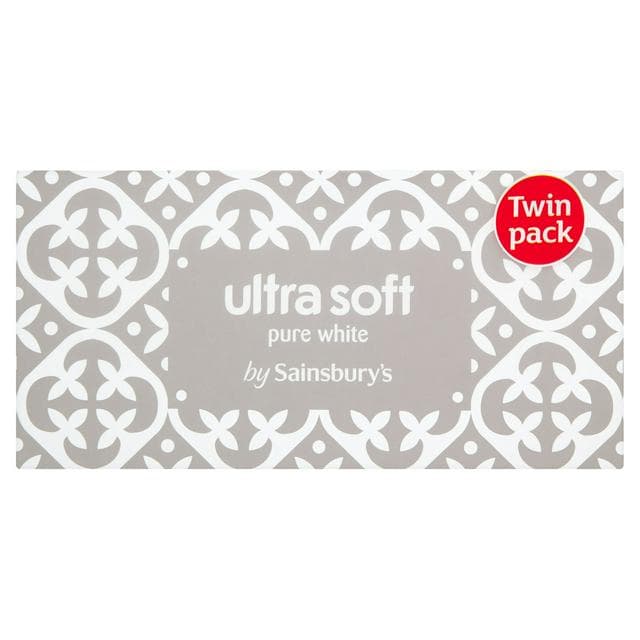 Sainsbury's Ultra Soft 3 Ply Tissues Twin Pack x72 Sheets - gallery image 1
