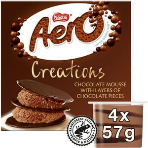 Aero Creations Milk Chocolate Mousse 4x57g