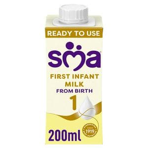 SMA First Infant Baby Milk from birth Ready-to-use formula 200ml