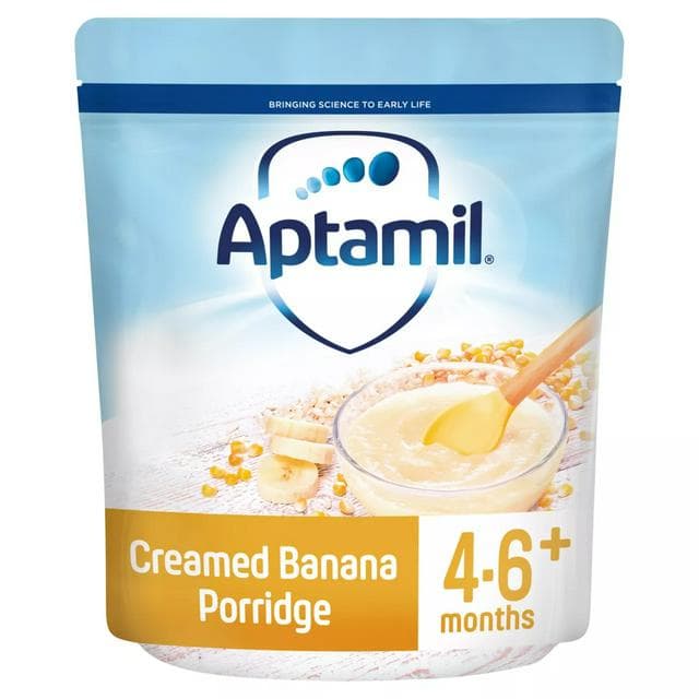 Aptamil Creamed Banana Porridge Baby Cereal 125g - gallery image 1