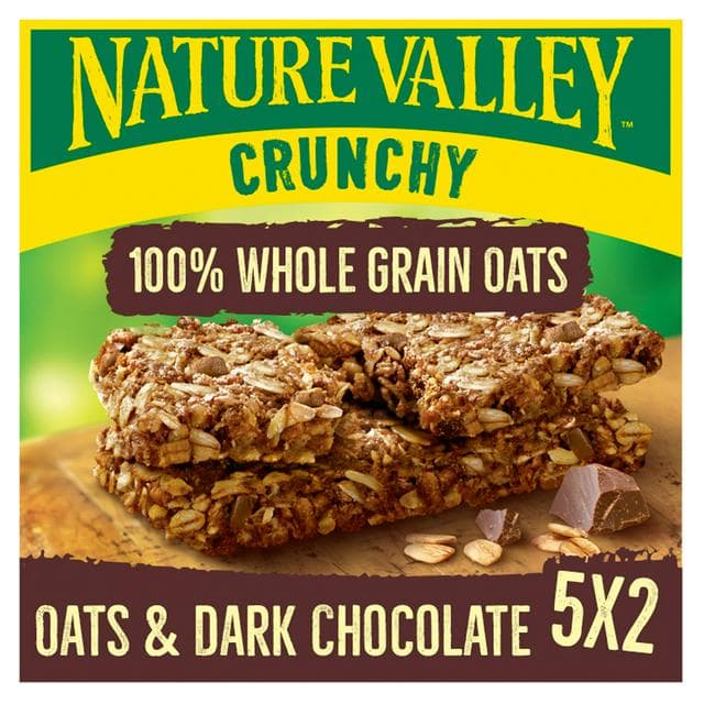 Nature Valley Crunchy Oats & Dark Chocolate Cereal Biscuit Snack Bars 5x42g - gallery image 1
