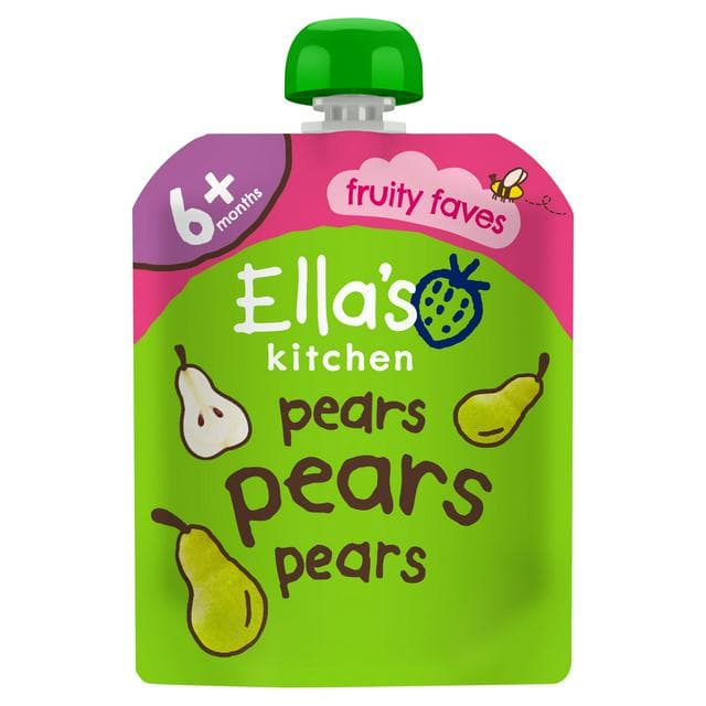 Ella's Kitchen Organic Pears First Tastes Baby Food Weaning Pouch 4+ Months 70g - gallery image 1