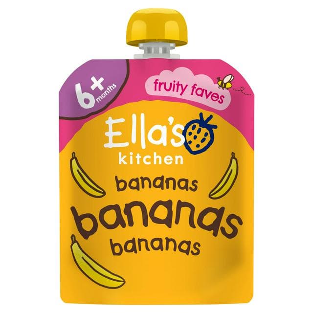 Ella's Kitchen Organic Bananas First Tastes Baby Food Weaning Pouch 4+ Months 70g - gallery image 1