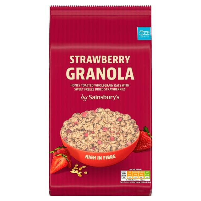 Sainsbury's Granola, Strawberry 1kg - gallery image 1