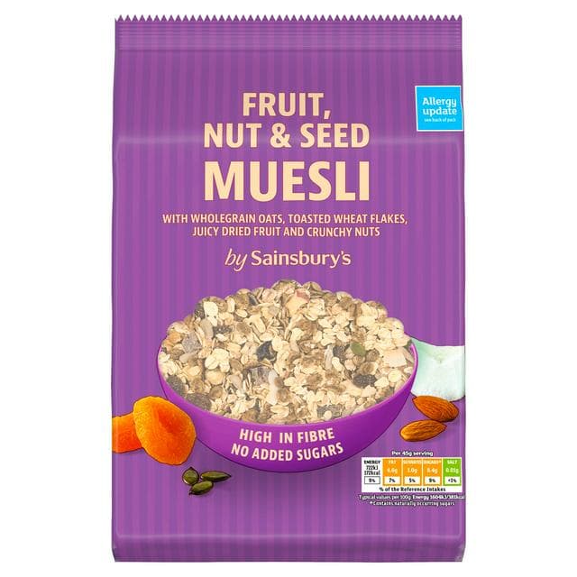 Sainsbury's Fruit, Nut & Seed Muesli 750g - gallery image 1
