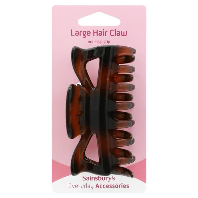Sainsbury's Large Jaw Hair Grip Tortoiseshell - gallery image 1