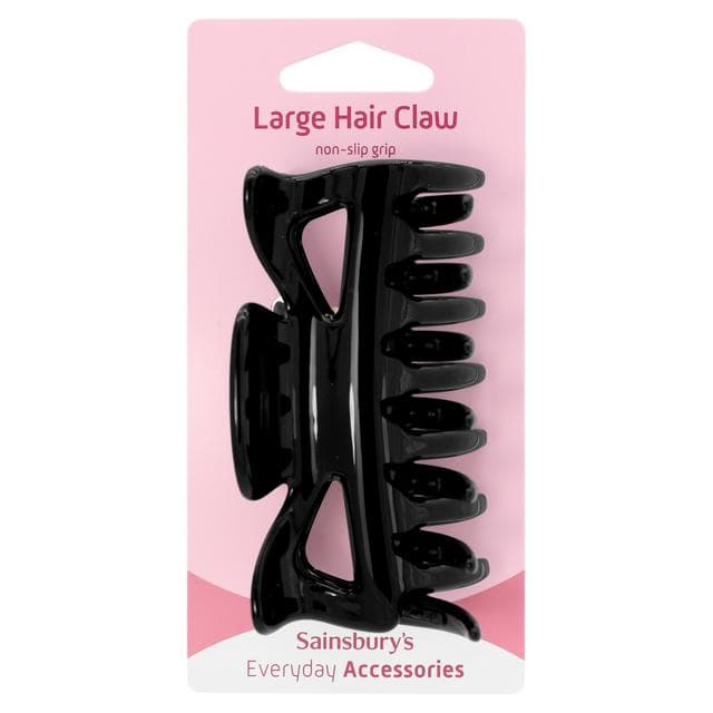 Sainsbury's Large Jaw Hair Grip Black - gallery image 1