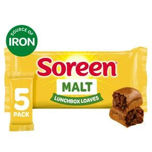 Soreen Malt Lunchbox Loaf Bars x5