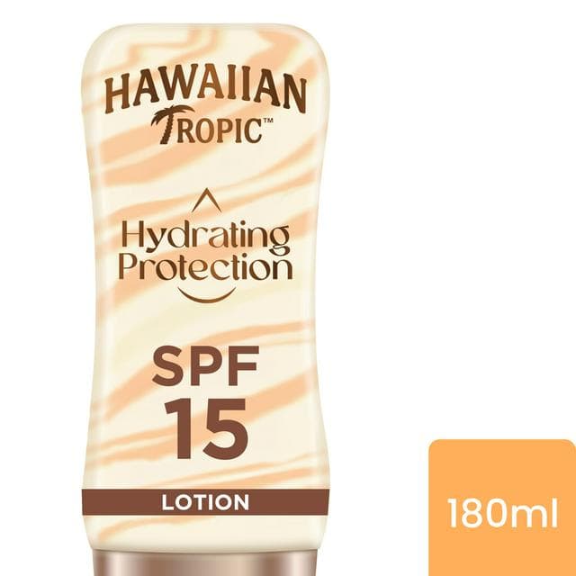 Hawaiian Tropic Hydrating Protection Sunscreen Lotion SPF 15 180ml - gallery image 1