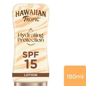 Hawaiian Tropic Hydrating Protection Sunscreen Lotion SPF 15 180ml