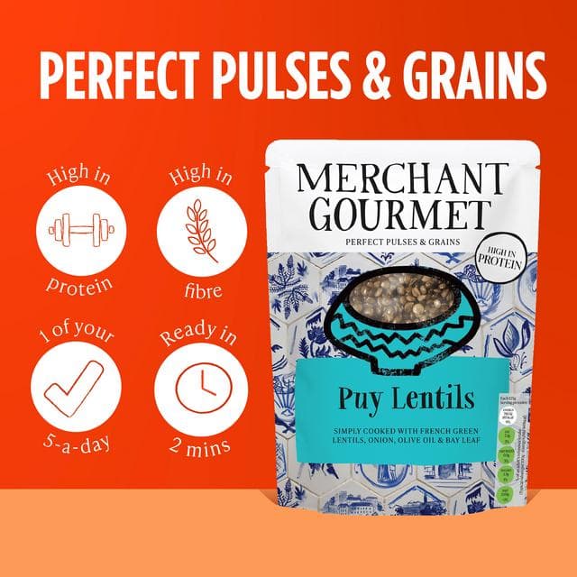 Merchant Gourmet Puy Lentils & French Green Lentils Simply Cooked 250g - gallery image 3