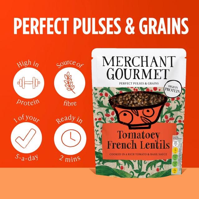Merchant Gourmet Tomatoey French Puy & Green Lentils 250g - gallery image 3