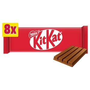 KitKat 4 Finger Milk Chocolate Biscuit Bar Multipack x8 332g