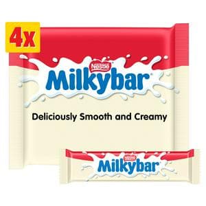 Milkybar White Chocolate Bar Multipack 4x25g