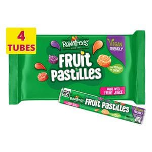 Rowntrees Fruit Pastilles Sweets Tube Multipack 4x41g