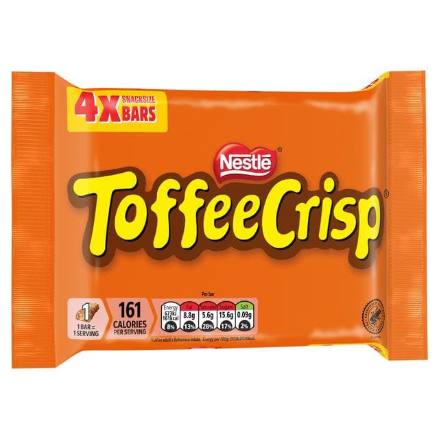 Toffee Crisp Biscuit Bar Multipack x4 152g - gallery image 2