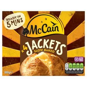 McCain x4 Slow Baked Jacket Potato 800g