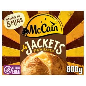 McCain x4 Slow Baked Jacket Potato 800g