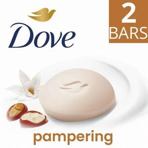 Dove 2 x 90g Pampering Shea Butter Beauty Bar Cream Soap