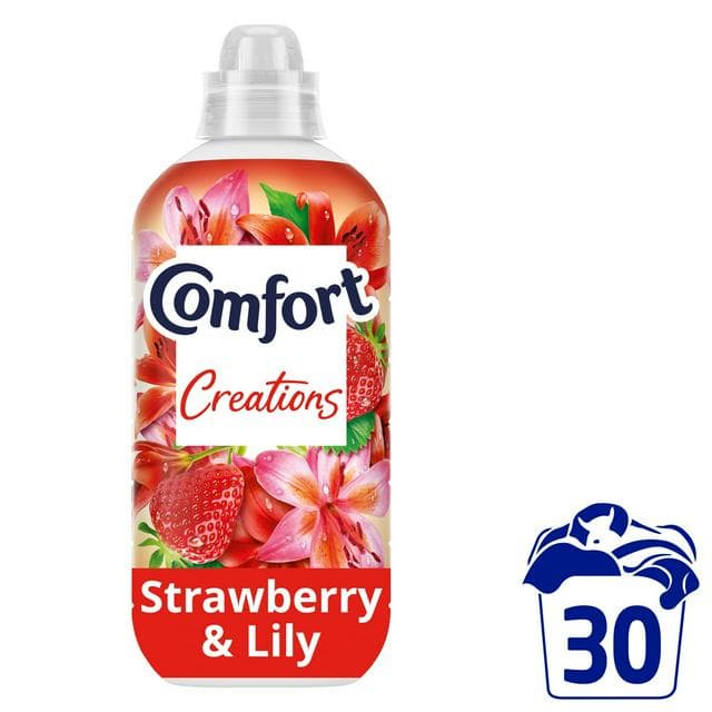 Comfort Creations Fabric Conditioner Strawberry and Lily 30 Washes 900ml - gallery image 1