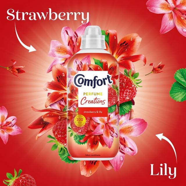 Comfort Creations Fabric Conditioner Strawberry and Lily 30 Washes 900ml - gallery image 2