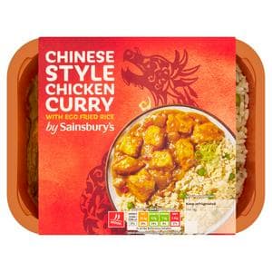 Sainsbury's Chinese Chicken Curry & Rice Ready Meal For 1 400g