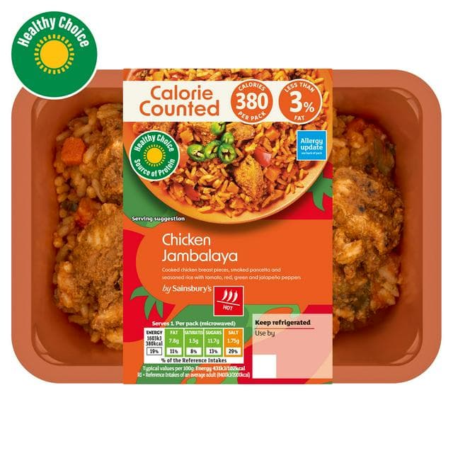Sainsbury's Chicken Jambalaya, Be Good To Yourself Ready Meal for 1 400g - gallery image 1