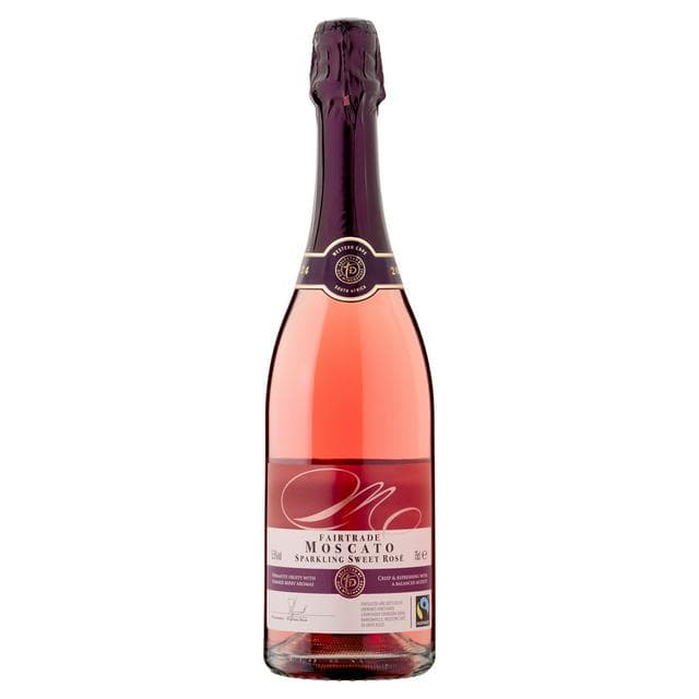 Sainsbury's Fairtrade Rose Wine Moscato, Taste the Difference 75cl - gallery image 1