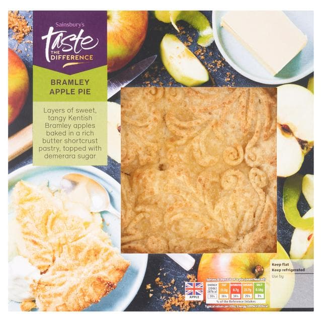Sainsbury's Bramley Apple Pie, Taste the Difference 660g - gallery image 1