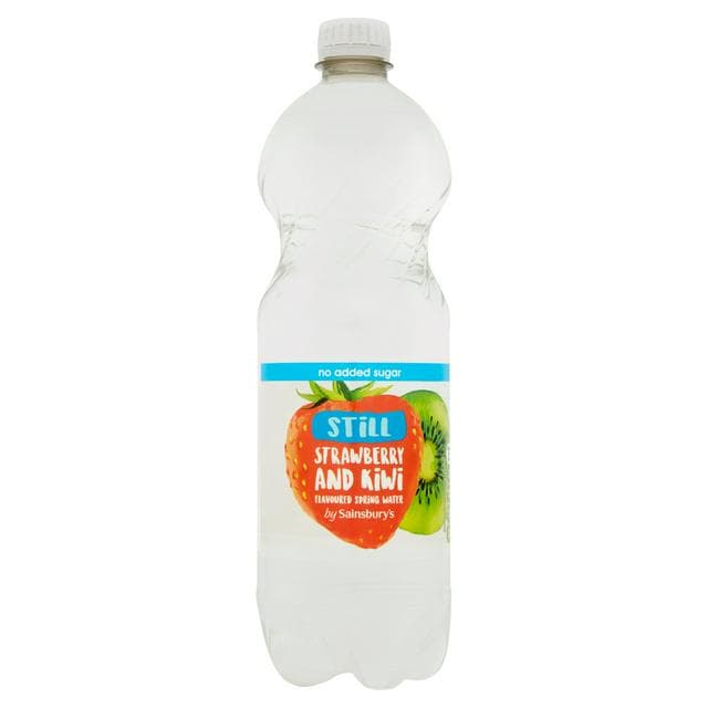 Sainsbury's Bottled Still Flavoured Water, Strawberry & Kiwi 1L - gallery image 1