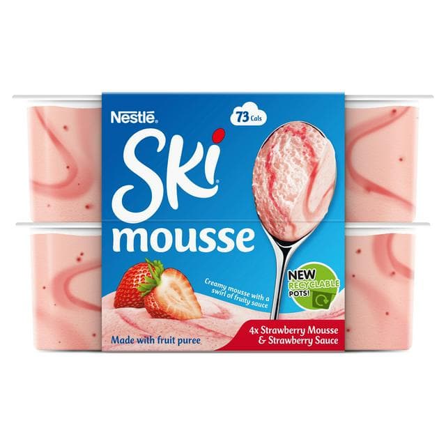 Ski Mousse Strawberry 4x60g - gallery image 1