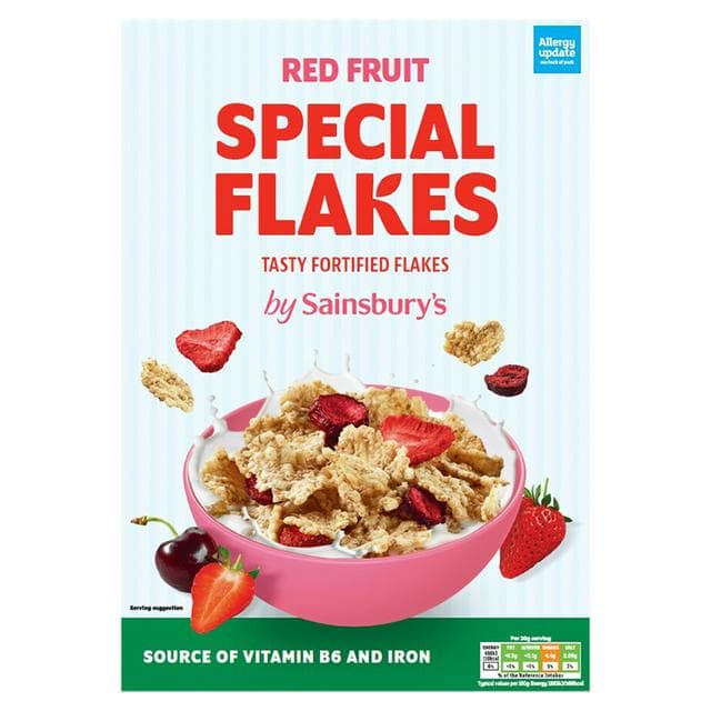 Sainsbury's Special Flakes with Red Fruits 375g - gallery image 1