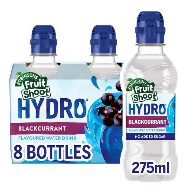 Fruit Shoot Hydro Blackcurrant Kids Water Drink 8x275ml - gallery image 1