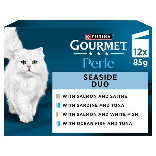 Gourmet Perle Seaside Duo in Gravy Wet Cat Food 12 x 85g - gallery image 1