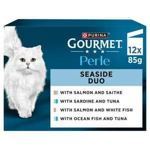 Gourmet Perle Seaside Duo in Gravy Wet Cat Food 12 x 85g
