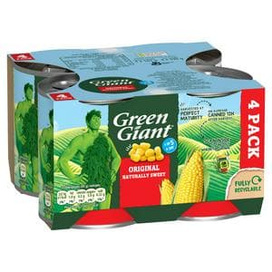 Green Giant 4 x 198g Original Canned Sweet Corn