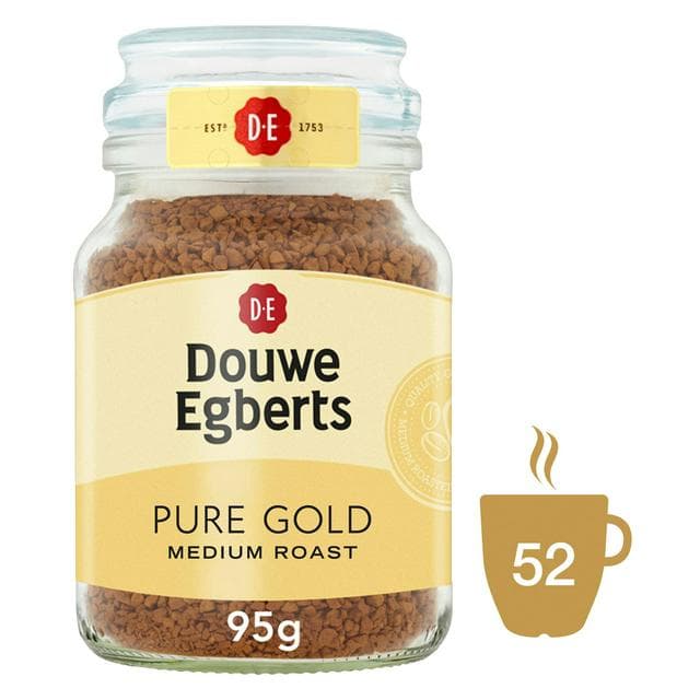Douwe Egberts Pure Gold Instant Coffee 95g - gallery image 1