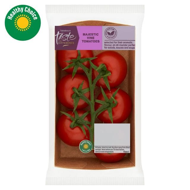 Sainsbury's 300g Majestic Vine Tomatoes, Taste the Difference - gallery image 1