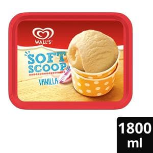 Wall's 1.8L Soft Scoop Vanilla Ice Cream Tub