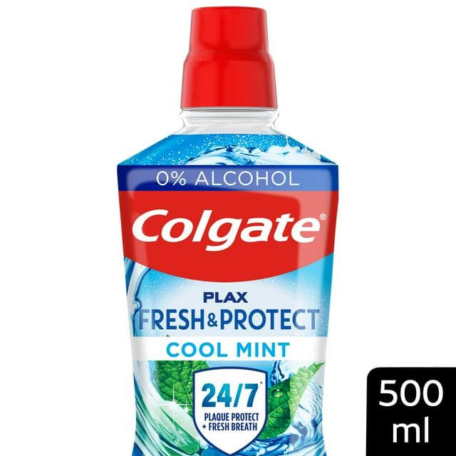 Colgate Plax Cool Mint Mouthwash Alcohol Free 500ml - gallery image 1