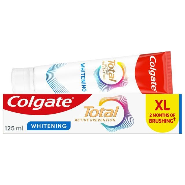 Colgate Total Active Prevention Teeth Whitening Toothpaste 125ml - gallery image 1