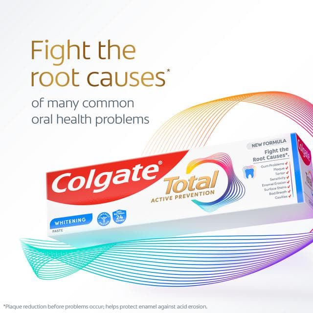 Colgate Total Active Prevention Teeth Whitening Toothpaste 125ml - gallery image 2
