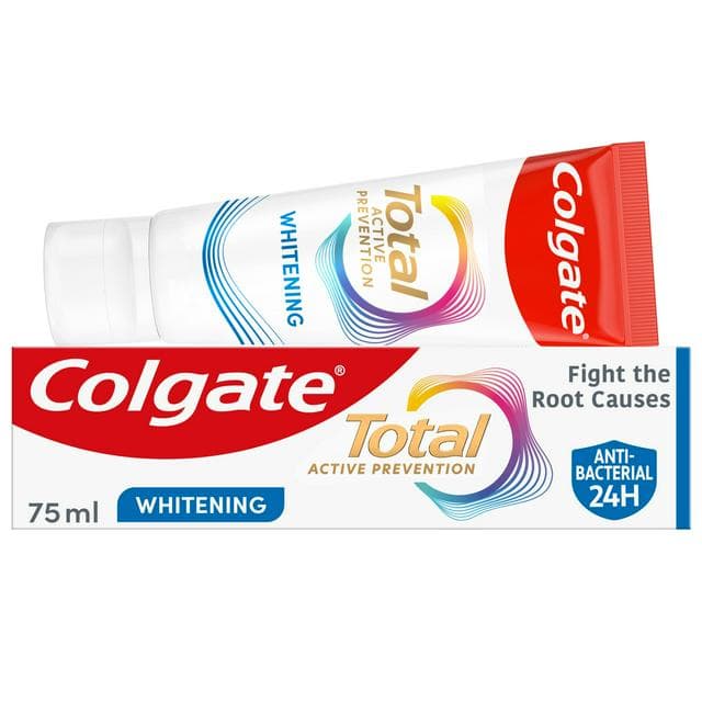 Colgate Total Active Prevention Teeth Whitening Toothpaste 75ml - gallery image 1