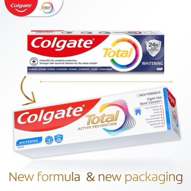 Colgate Total Active Prevention Teeth Whitening Toothpaste 75ml - gallery image 6