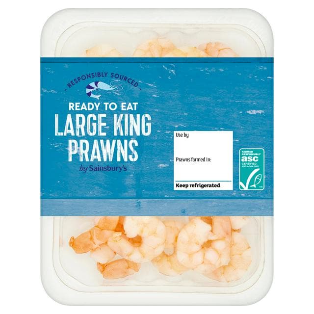 Sainsbury's Large King Prawns ASC 150g - gallery image 1