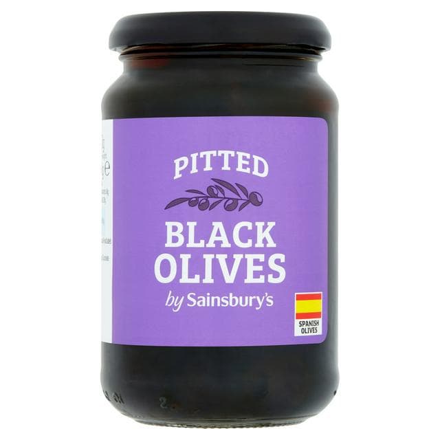 Sainsbury's Pitted Black Olives 340g (150g*) - gallery image 1