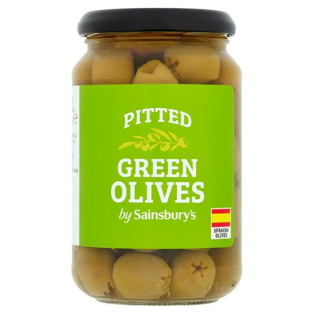 Sainsbury's Pitted Green Olives 340g (150g*) - gallery image 1