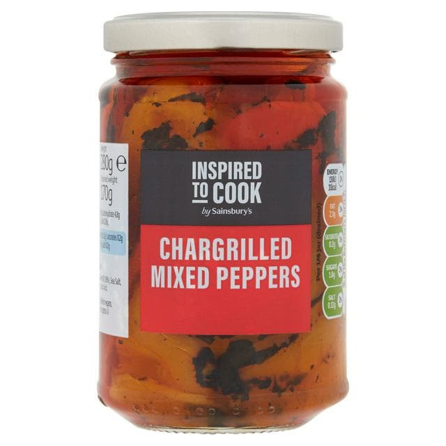 Sainsbury's 280g Chargrilled Mixed Peppers, Inspired to Cook - gallery image 1