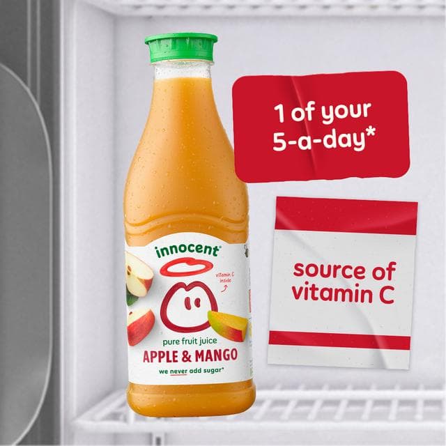 Innocent Pure Apple & Mango Juice 900ml - gallery image 2