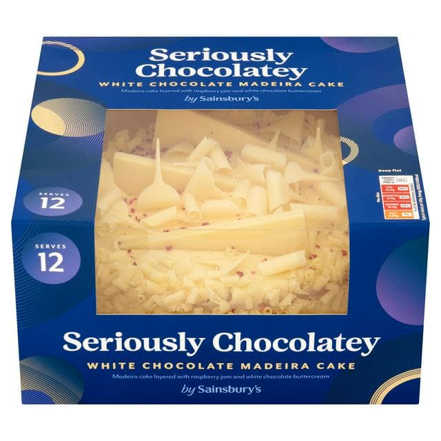 Seriously Chocolatey White Chocolate Madeira Cake 820g (Serves 12) - gallery image 1